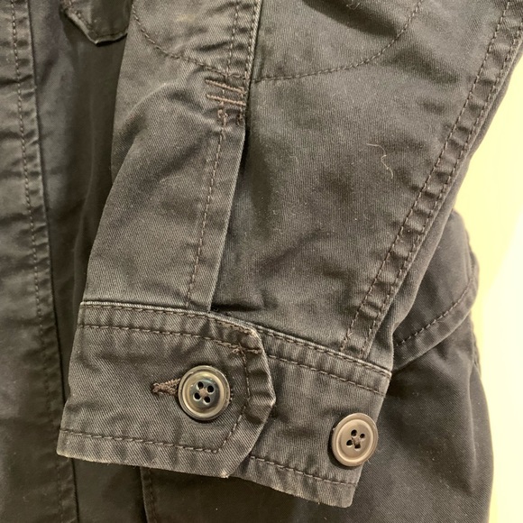 Gap cotton canvas hooded kids jacket - Picture 4 of 6